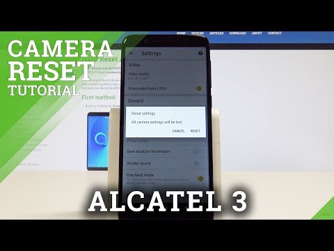 How to Reset Camera ALCATEL 3 - Camera Error Solution / Restore Camera Defaults