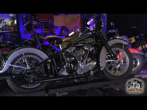 1936 Knucklehead.                Sherwood Green & Silver