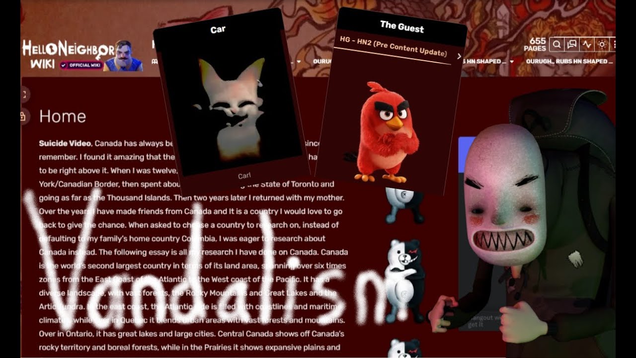 The Hello Neighbor Wiki Fandom was massively vandalized!