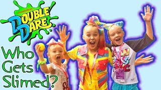 Meeting JoJo Siwa in Real Life at Nickelodeon Double Dare! Who Gets Slimed? VidCon 2018