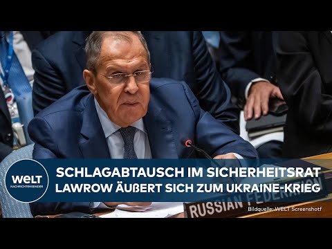 UN-SICHERHEITSRAT: Showdown in New York! Sergej Lawrow äußert sich zum Krieg in der Ukraine