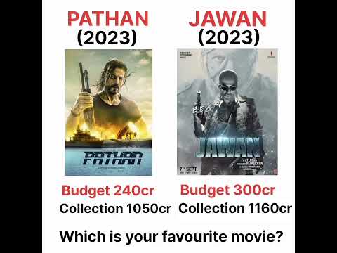 Pathan vs Jawan: Box Office Collection & Movie Comparison ! #shorts #ytshorts