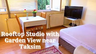Rooftop Studio with Garden View near Taksim