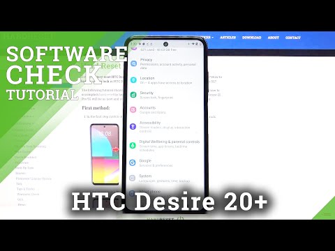 HTC Desire 21 Pro - How to Rename Device & Open About Phone Section