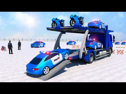Police Car Transporter Truck Police Transport Game #1 Android Gameplay FHD