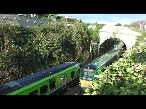 IE 22000 + 29000 Class DMU Trains - Vico Road, Killiney