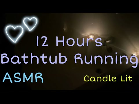 12 Hours Bathtub Running  - White Noise - Sounds for Sleep, Relaxation, and Studying