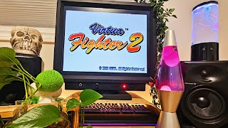 Sega Saturn - Virtua Fighter 2 on a RetroTink 4K and Checkmate 19" IPS LCD Monitor