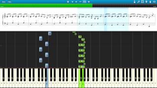 Synthesia with sheet:  Major-General's Song from The Pirates of Penzance. The Elements - Tom Lehrer