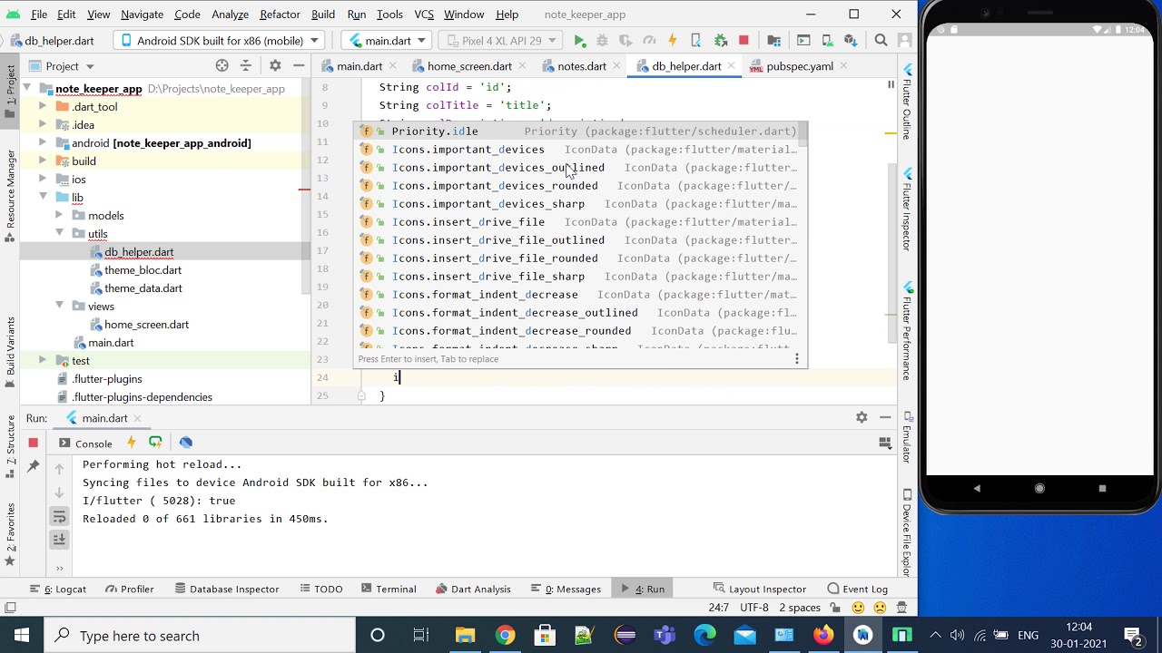 Flutter UI - Note Taking App Using Provider, Sqflite