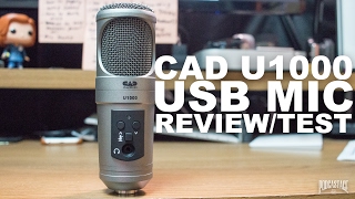 Video thumbnail for CAD U1000 USB Studio Condenser Mic Review / Test by Podcastage