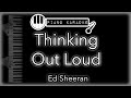 Thinking Out Loud - Ed Sheeran - Piano Karaoke Instrumental