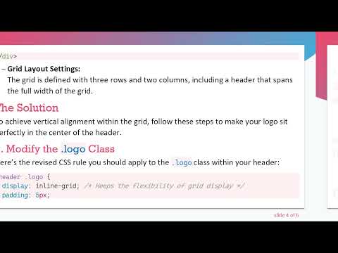 How to Properly Center Items in CSS Grid: A Guide to Aligning Your Logo