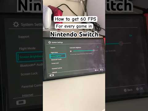 How to get 60 FPS for every game on Nintendo Switch #nintendoswitch #nintendo #nintendogames #shorts