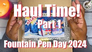 A Small Haul! ποΈ Fountain Pen Day Unboxing! (Pt. 1) πΈ | Anita Anglin