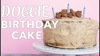 dog birthday cake peanut butter banana