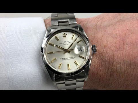 Rolex Oyster Perpetual Date Ref.1500 steel vintage wristwatch, circa 1974
