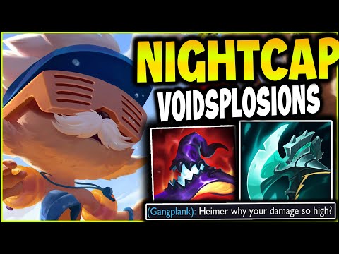 The most feared Heimerdinger build? THE NIGHTCAP RUSH! ABSOLUTE VOIDSTRUCTION⚡ - League of Legends