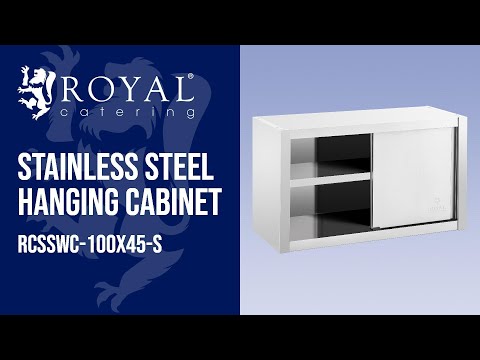 video - Stainless Steel Hanging Cabinet - 100 x 45 cm