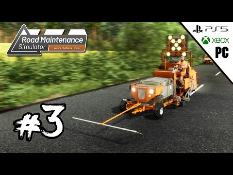 ROAD MAINTENANCE SIMULATOR #3 - Sistemo Segnaletica Orizzontale!