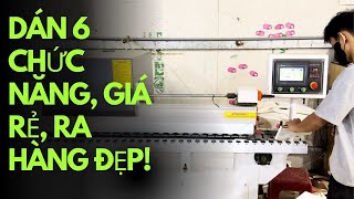 Máy dán cạnh 6 chức năng cỡ nhỏ Holztek Pro-610S. Máy giá rẻ ra hàng đẹp!