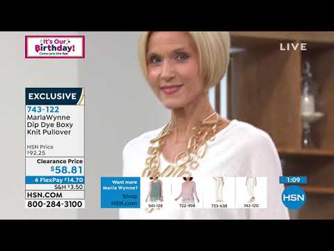 MarlaWynne Dip Dye Boxy Knit Pullover