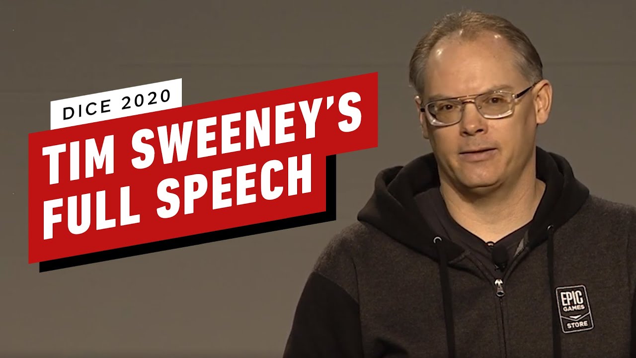 Tim Sweeneyâ€™s Full DICE 2020 Talk - YouTube