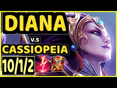EIKA (DIANA) vs CASSIOPEIA - 10/1/2 KDA MID CHALLENGER GAMEPLAY - EUW