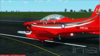 IRIS PC-21 in FSX [Aircraft Audio Test #2]