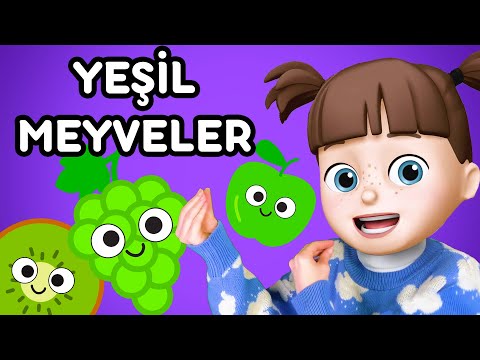 Meyveleri Öğreniyoruz - YEŞİL Meyveler - Karpuz Adam ile Meyveleri Öğrenelim