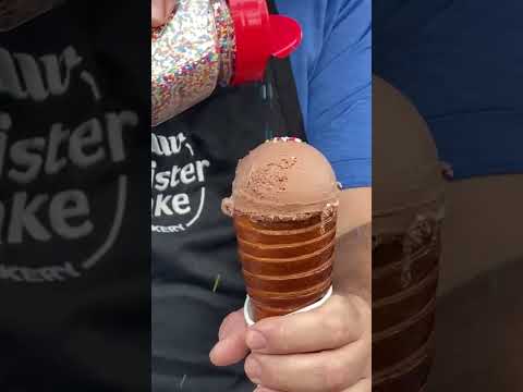 Would you try a chimney cake #icecream cone? #shorts