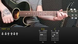 Echo & The Bunnymen - The Killing Moon | Easy Guitar Lesson Tutorial with Chords/Tabs and Rhythm