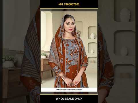 SAT Pashmina Shwal Suit Vol 15 – product video thumbnail