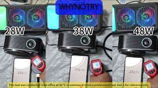 WHYNOTRY - Nishen Liquid-cooled Phone Cooler 28W, 38W, 48w Cooling Test #liquidcooling #phonecooler