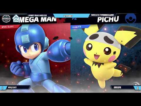 Gwinnett Brawl March 2019 -MVG| ScAtt(Megaman) VS JoseJFB(Pichu)- W. Round 4