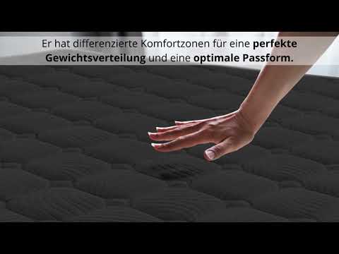 Orthopädische Matratze mit 12 Komfortzonen in der Größe nach Wahl - Second Medium