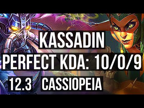 KASSADIN vs CASSIOPEIA (MID) | 10/0/9, Legendary, Rank 11 Kassadin | EUW Challenger | 12.3