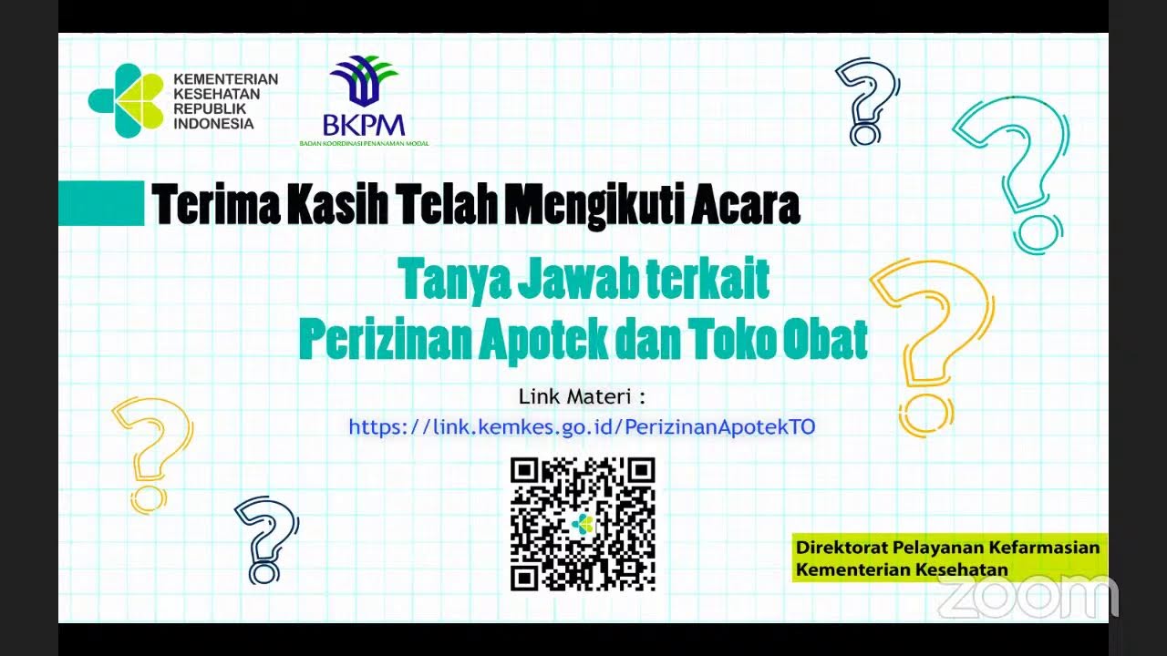 Acara Tanya Jawab Terkait Izin Apotek dan Toko Obat