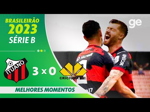 Gols e lances de Ituano x Criciúma
