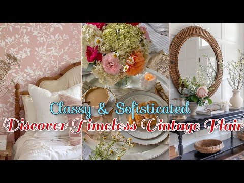 Discover Timeless Vintage Flair: Elegant Home Decorating Ideas You’ll Love #homedecor #vintagestyle