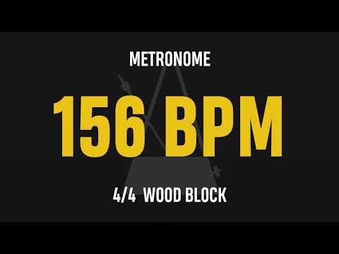 156 BPM 4/4 - Best Metronome (Sound : Wood block)