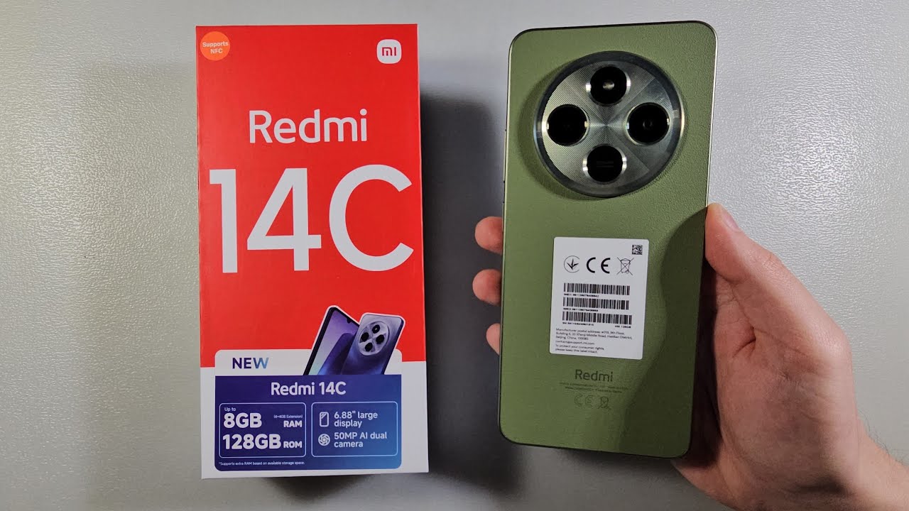 Смартфон Xiaomi Redmi 14C 4/128Gb Зеленый RU