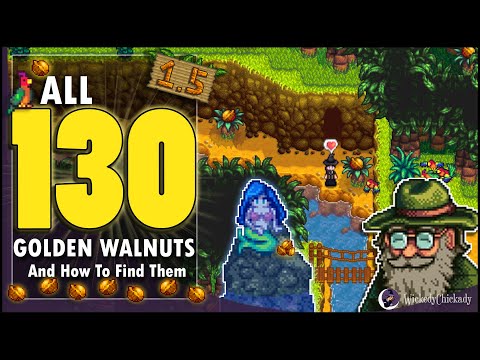 Where To Find ALL 130 Golden Walnuts in Stardew Valley 1.5 Update | How To Solve The New Puzzles