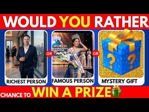 Would You Rather? Ultimate Mystery Box Quiz 🧠🎁 | | 30 Boxes Challenge 🔥 Prize?