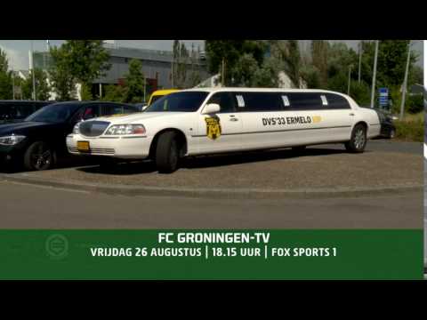 Vrijdagavond in FC Groningen-TV: een limousine bij Sportpark Corpus den Hoorn