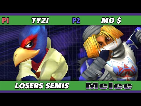 S@X 497 Losers Semis - TyZi (Falco) Vs. Mo $ (Sheik) Smash Melee - SSBM