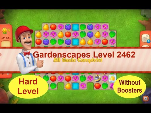 Gardenscapes Level 2462 - [2021] [HD] solution of Level 2462 on Gardenscapes [No Boosters]