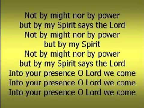 Into Your Presence - Lord we come not by the works we have done but by your grace