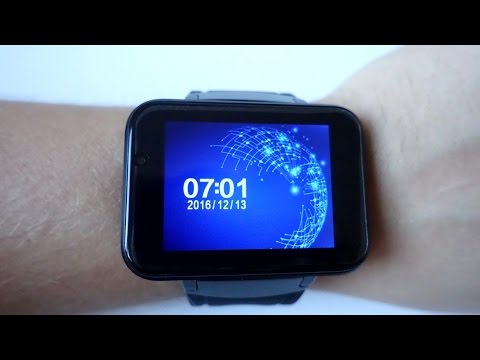 Domino DM98 3G Smartwatch with a huge 2.2" inch screen Unboxing & First run (Video)