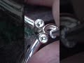 Princess Cut Aquamarine With Diamond Bezel Set On White Gold #shorts #gold #viral #video